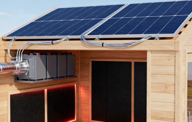 無垢材のインテリアとカスタマイズ可能なエンジニアリングソリューションを備えた屋外ソーラーサウナ