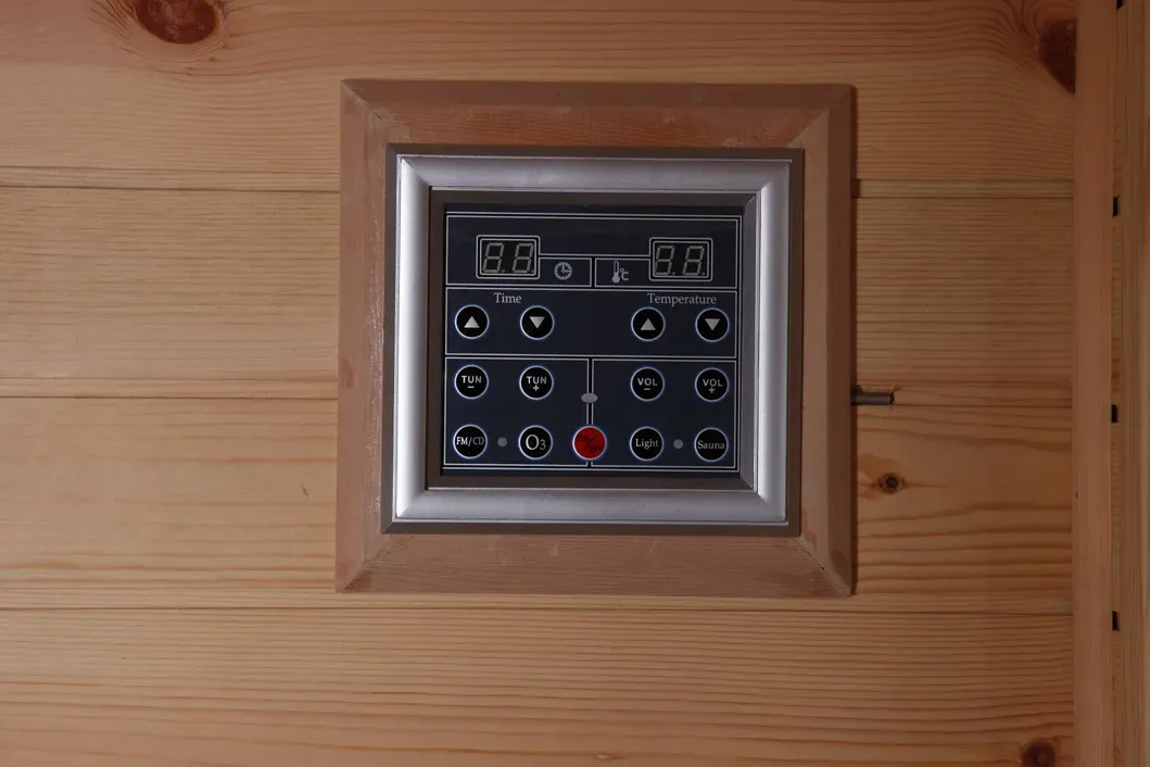 赤外線サウナ用2人用木製サウナ室
