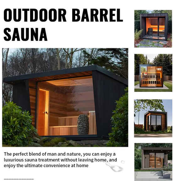 屋外ガラスドア屋外蒸し室