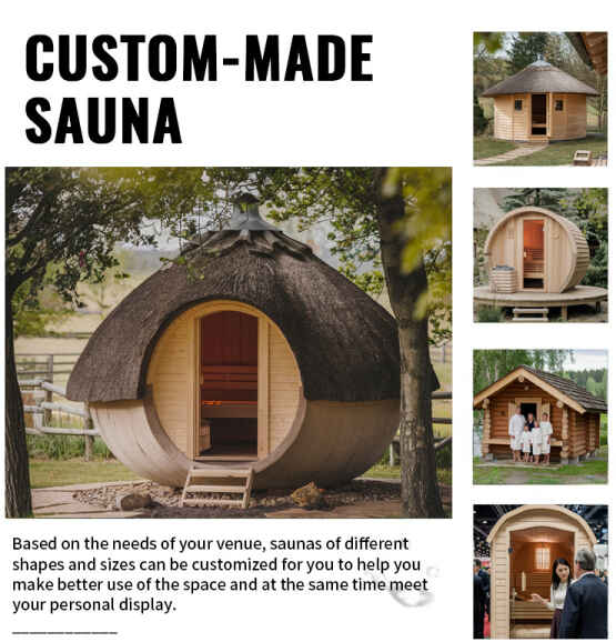 屋外ガラスドア屋外蒸し室