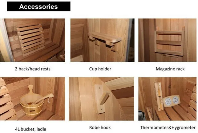 屋外ヘムロック遠赤外線サウナ