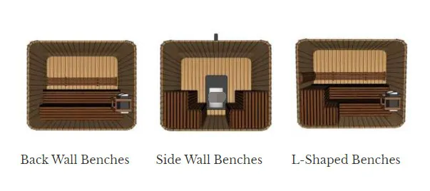 屋外ヘムロック遠赤外線サウナ